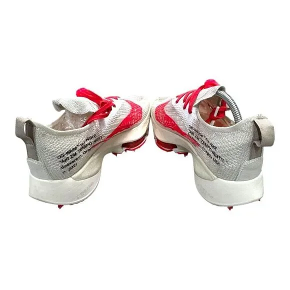 Nike ZoomX Vaporfly Next% 2 Mens Running Sneakers Shoes Size 8.5 White Red NEW